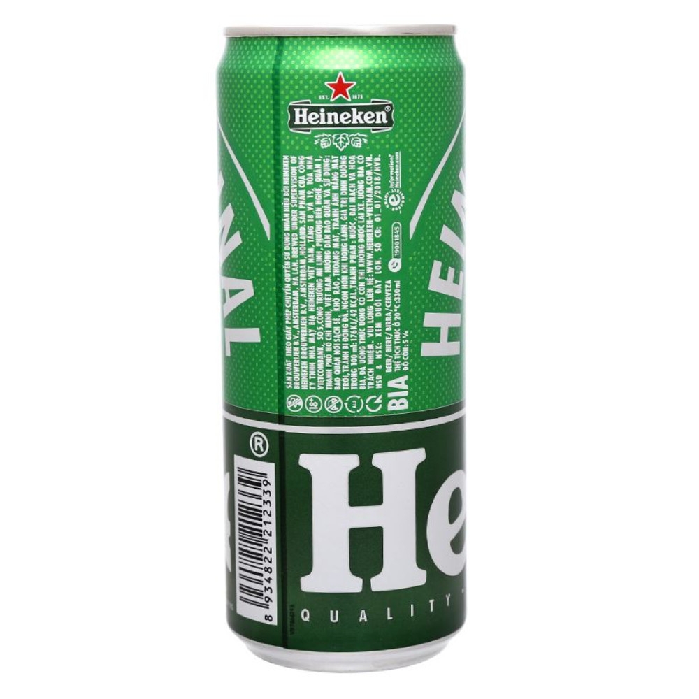 Thùng 24 lon bia Heineken Sleek/Silver/không cồn lon 250ml/330ml