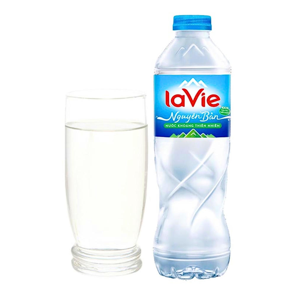 Thùng 12/24 chai nước khoáng La vie chai 350ml/500ml/1.5 lít