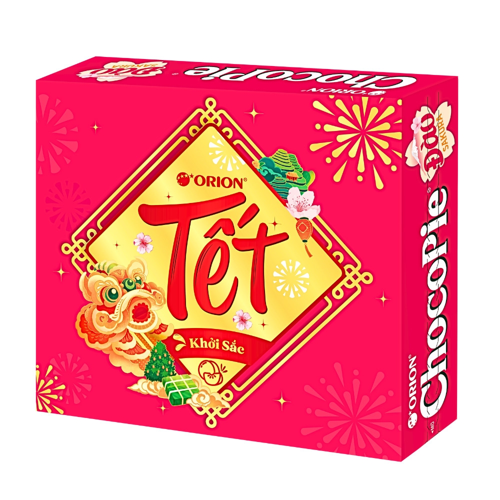 Bánh ChocoPie Sakura vị đào 12 gói 360g