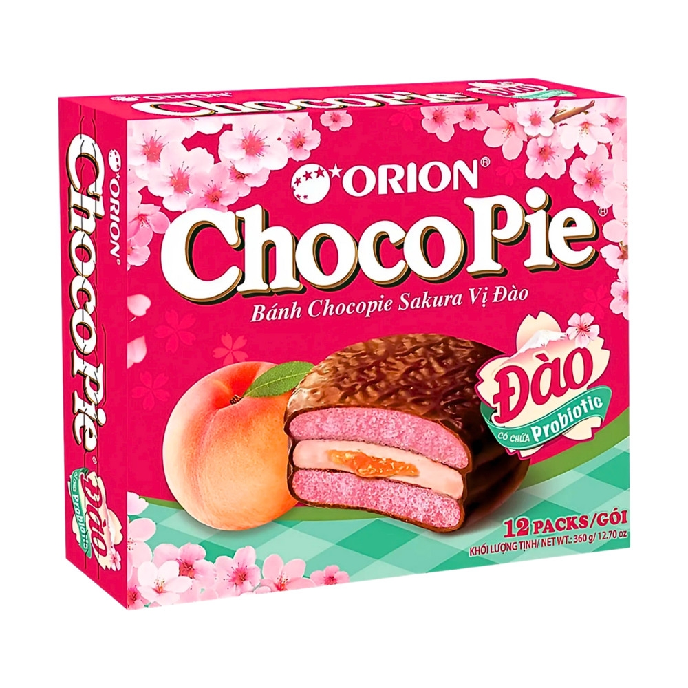 Bánh ChocoPie Sakura vị đào 12 gói 360g