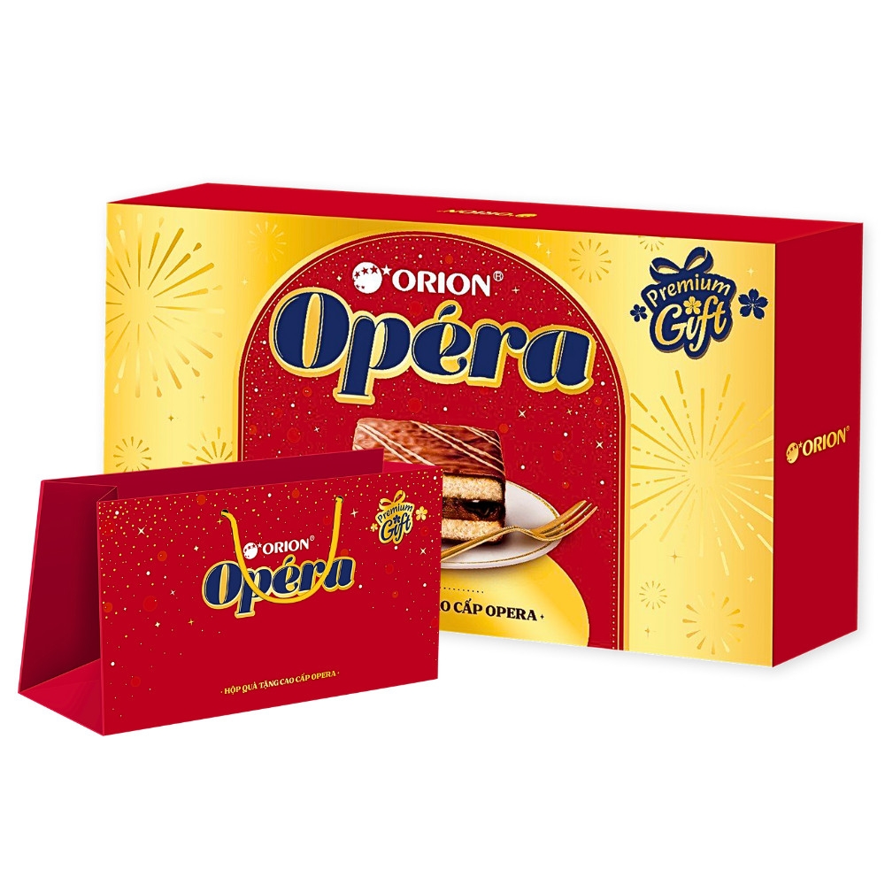 Hộp quà tặng Tết Opera Orion 16 bánh 488g