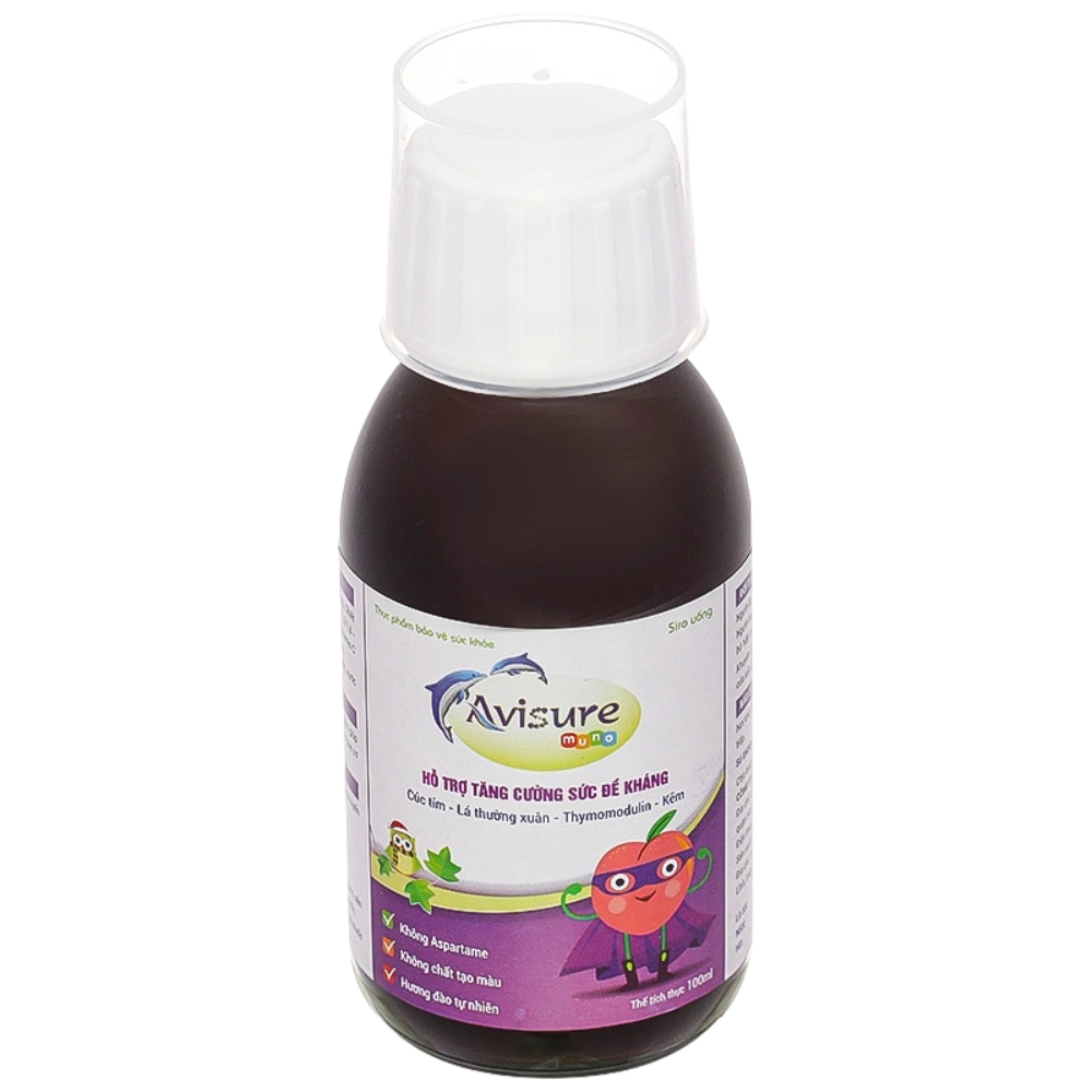 Siro Avisure Muno tăng cường sức đề kháng 100 ml cho bé từ 0 tháng tuổi