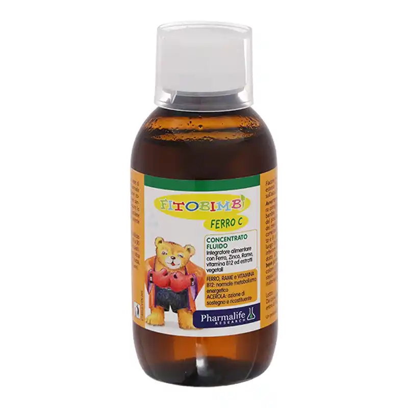 Siro Fitobimbi Ferro C bổ sung sắt, kẽm và vitamin C 200ml (6 tháng - 12 tuổi)