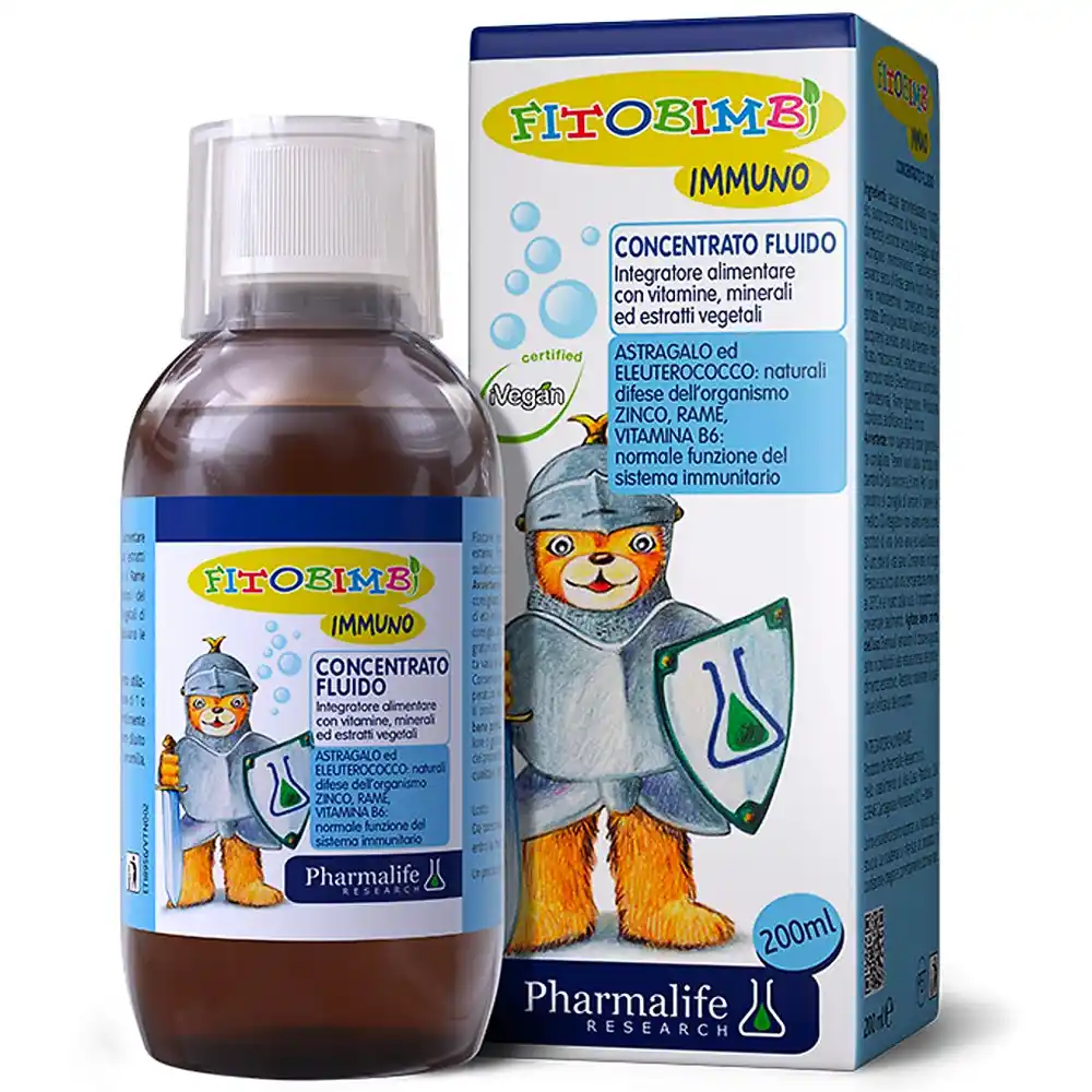 Siro Fitobimbi Immuno tăng miễn dịch, đề kháng 200ml dành cho trẻ 6 tháng tuổi