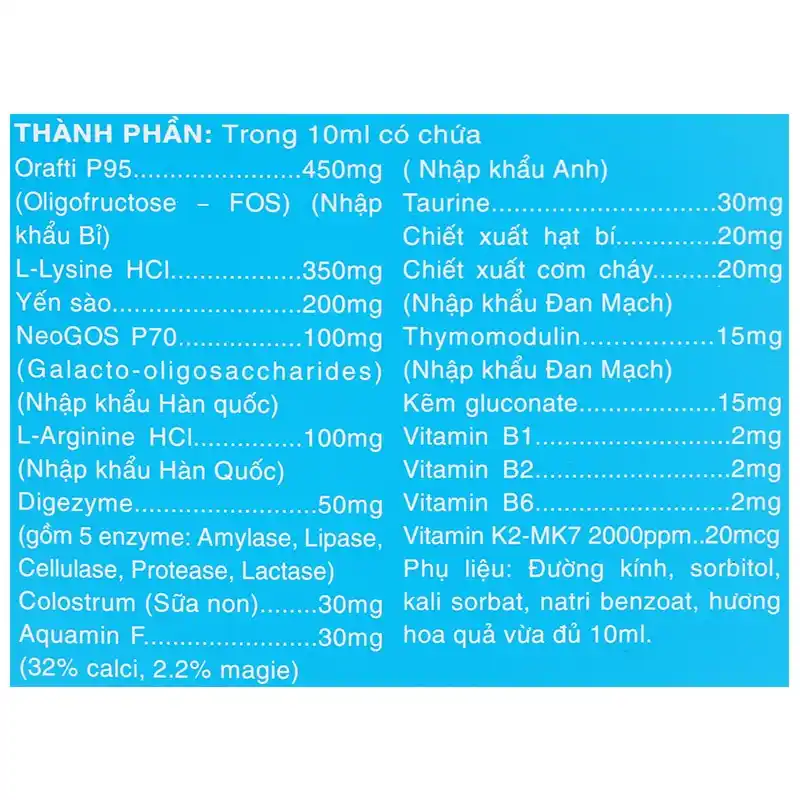 Siro Hapi VietNam Baby Plus giúp ăn ngon, bồi bổ sức khỏe 30 gói (từ 6 tháng)