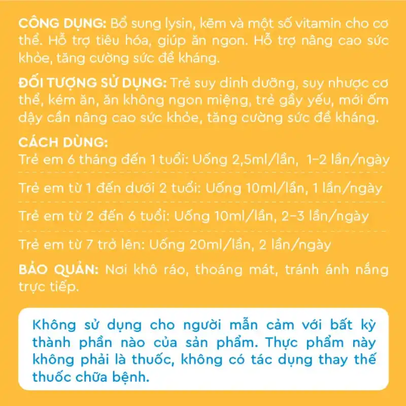 Siro Kentek Kidsmin giúp ăn ngon, hỗ trợ tiêu hóa 100 ml (từ 6 tháng)