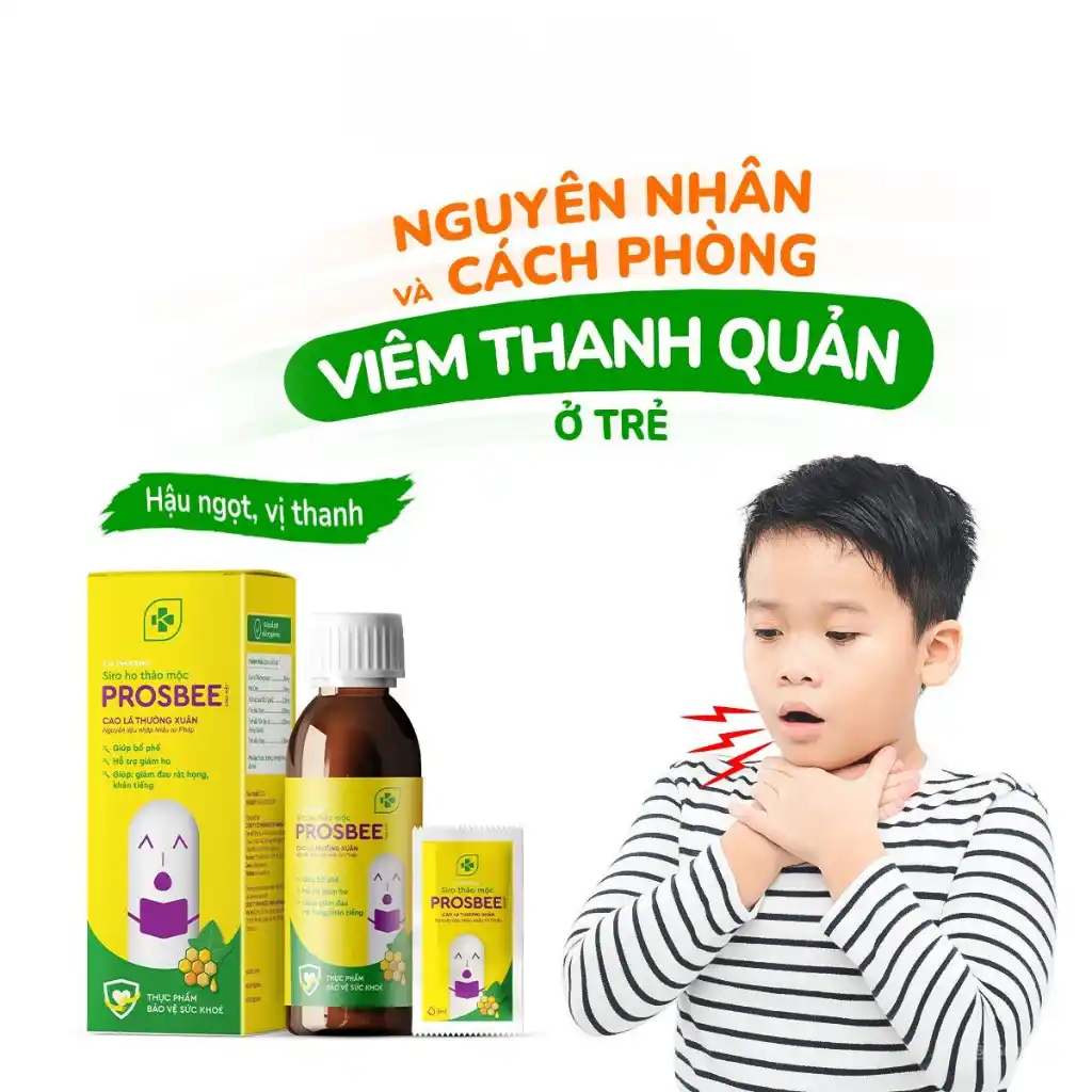 Siro mật ong Kentek Prosbee bổ phế, hỗ trợ giảm ho 100 ml (từ 2 tuổi)