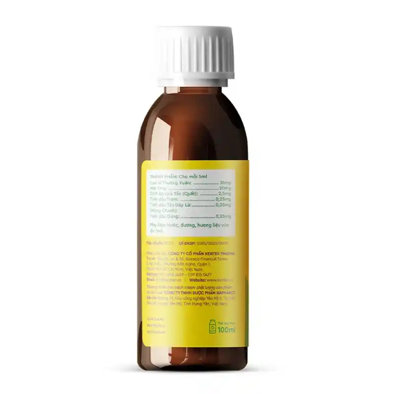 Siro mật ong Kentek Prosbee bổ phế, hỗ trợ giảm ho 100 ml (từ 2 tuổi)