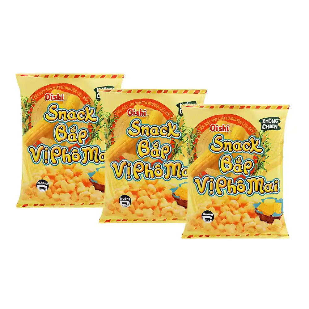 Snack bắp ngọt Oishi vị phô mai gói 68g