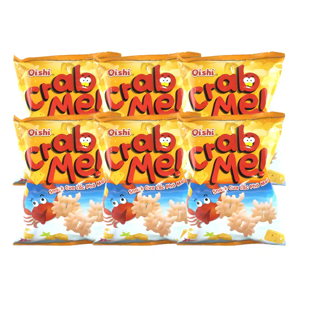 Snack cua lắc phô mai Oishi gói 34g