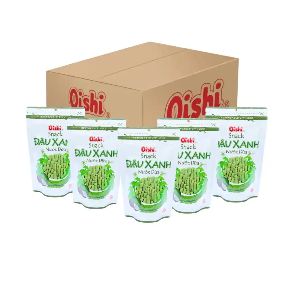 Snack đậu xanh nước dừa Oishi gói 70g