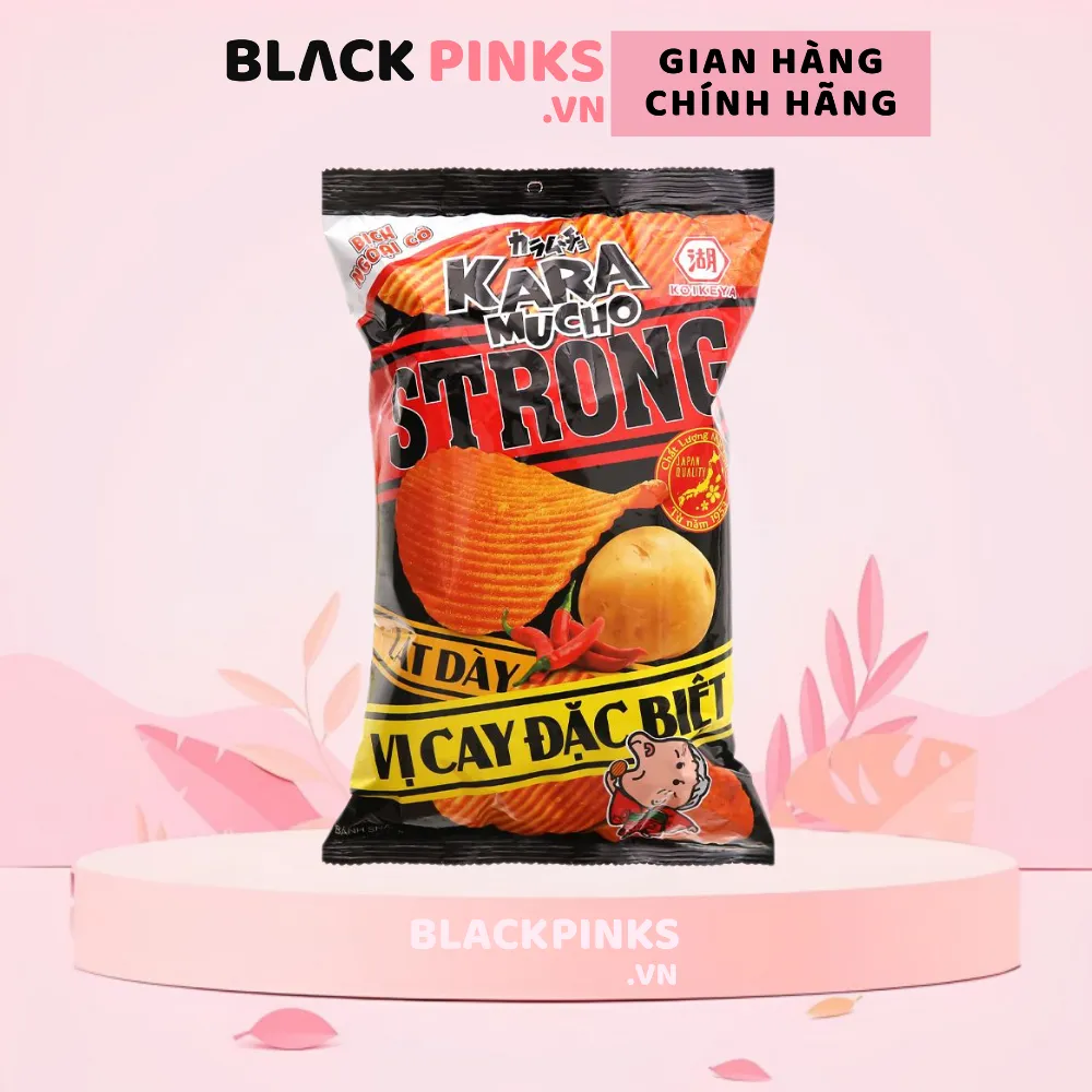 Snack khoai tây Koikeya Karamucho Strong lát dày vị cay đặc biệt gói 80g
