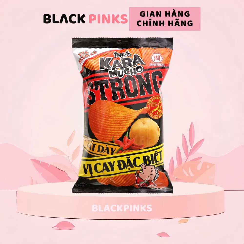 Snack khoai tây Koikeya Karamucho Strong lát dày vị cay đặc biệt gói 80g