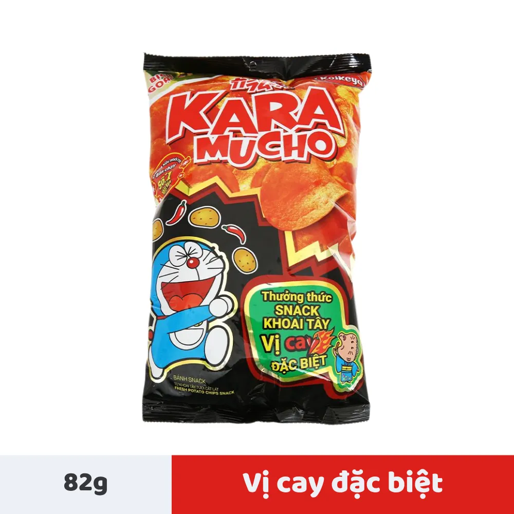 Snack khoai tây Koikeya Karamucho vị cay đặc biệt gói 82g