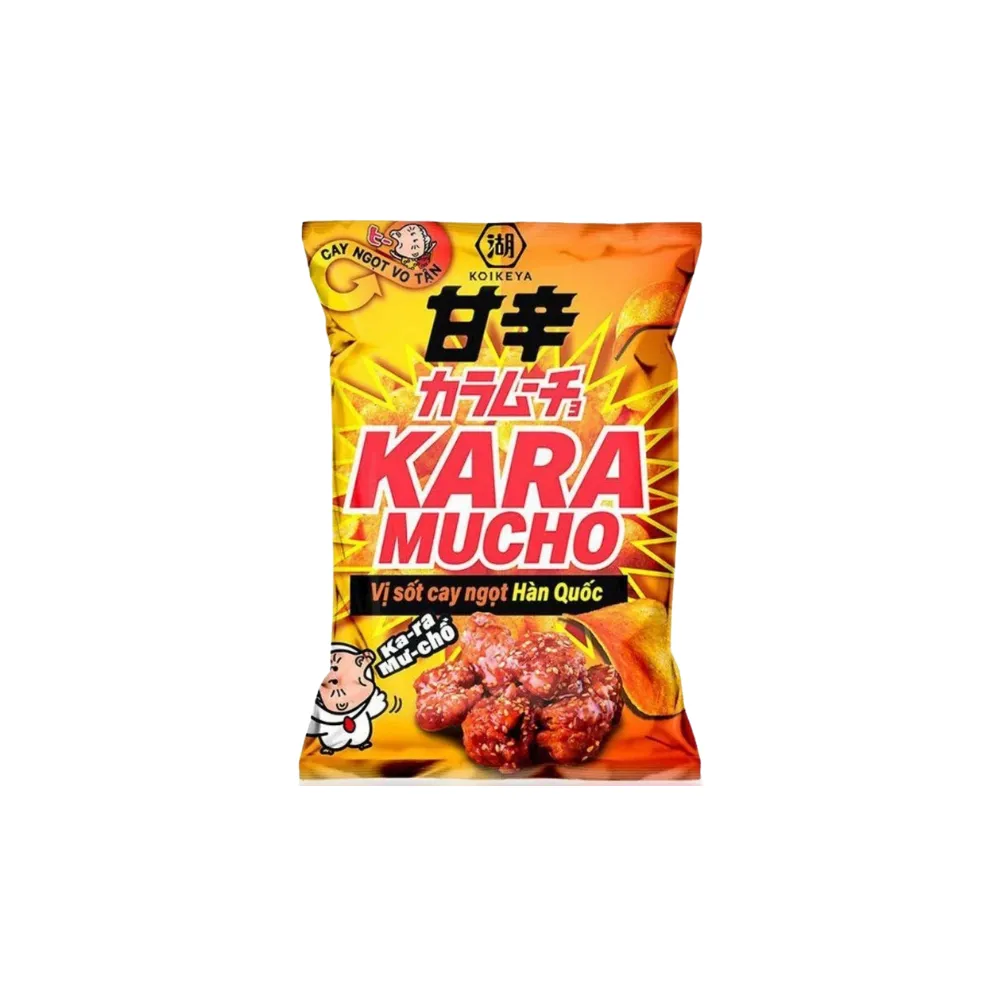 Snack khoai tây Koikeya Karamucho vị sốt cay ngọt Hàn Quốc gói 25g