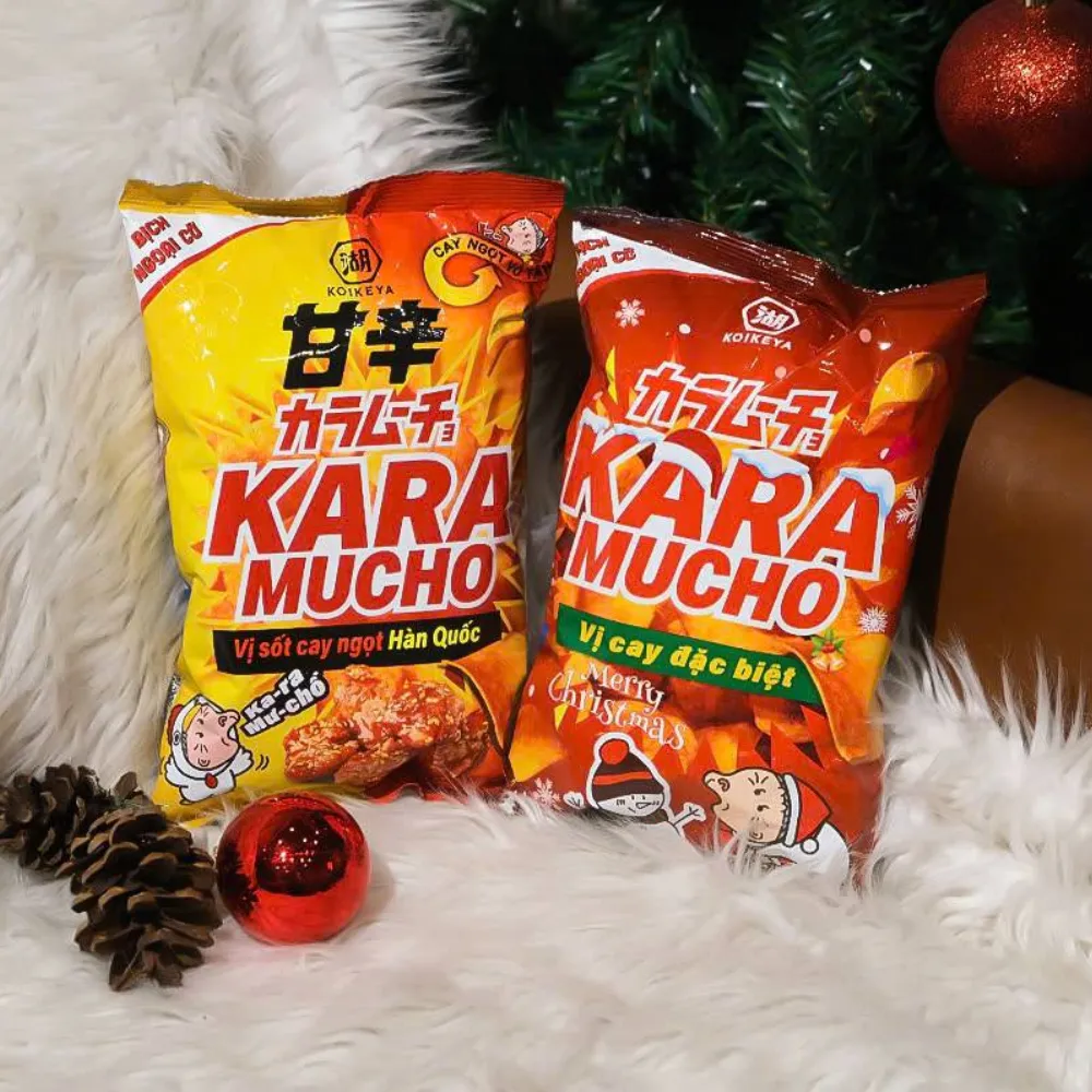 Snack khoai tây Koikeya Karamucho vị sốt cay ngọt Hàn Quốc gói 44g
