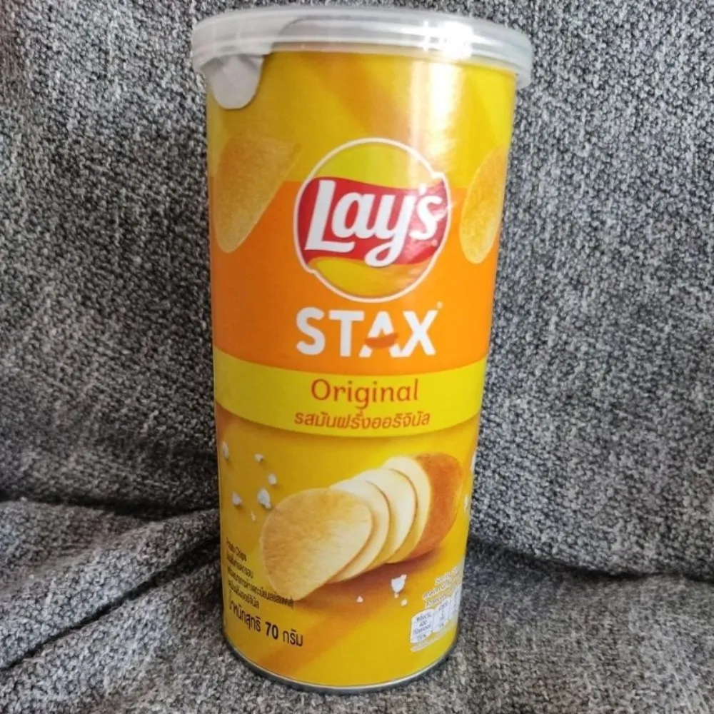 Snack khoai tây Lay's Stax vị tự nhiên hộp 65g