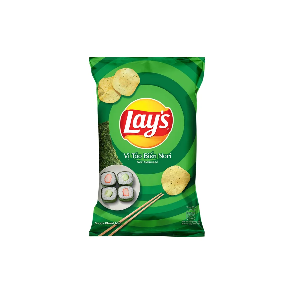 Snack khoai tây Lay's vị tảo biển Nori gói 31g