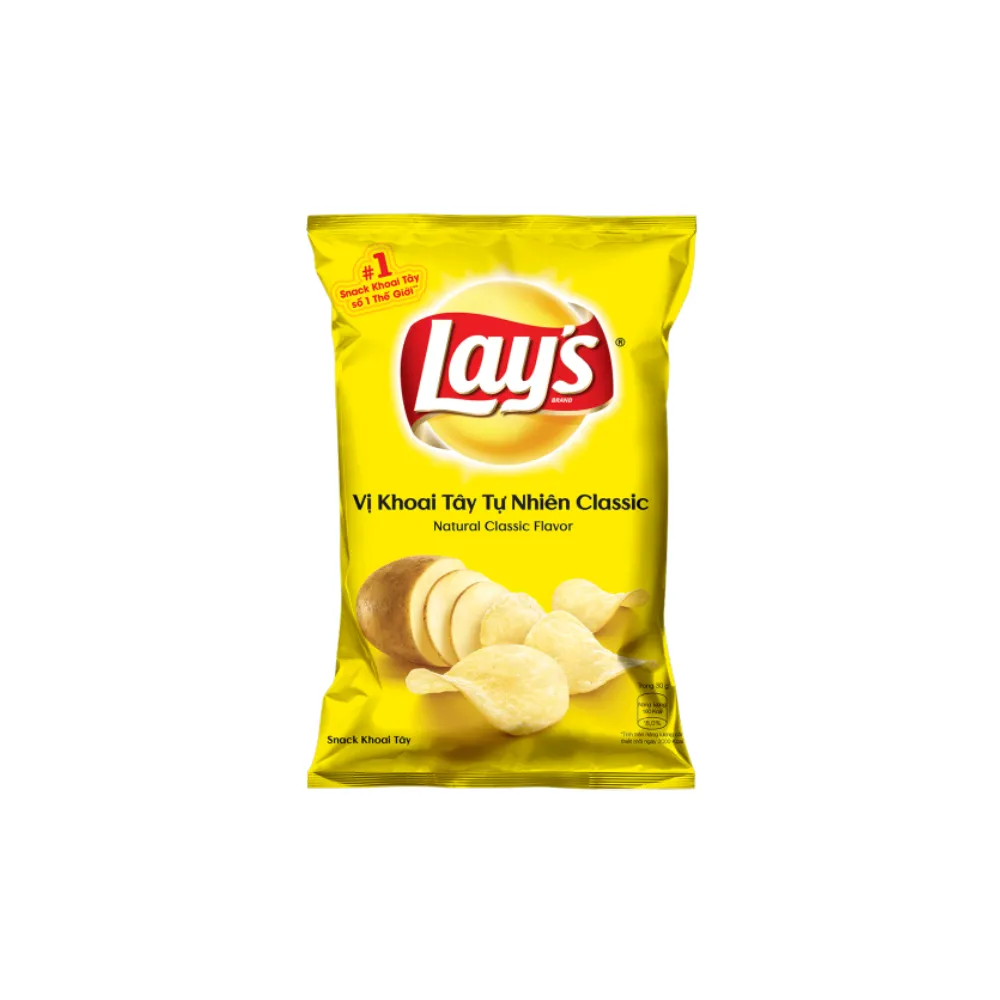 Snack khoai tây Lay's vị tự nhiên gói 32g