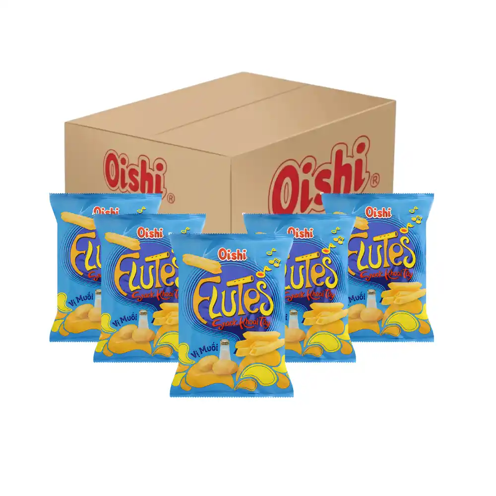 Snack khoai tây Oishi vị muối gói 34g