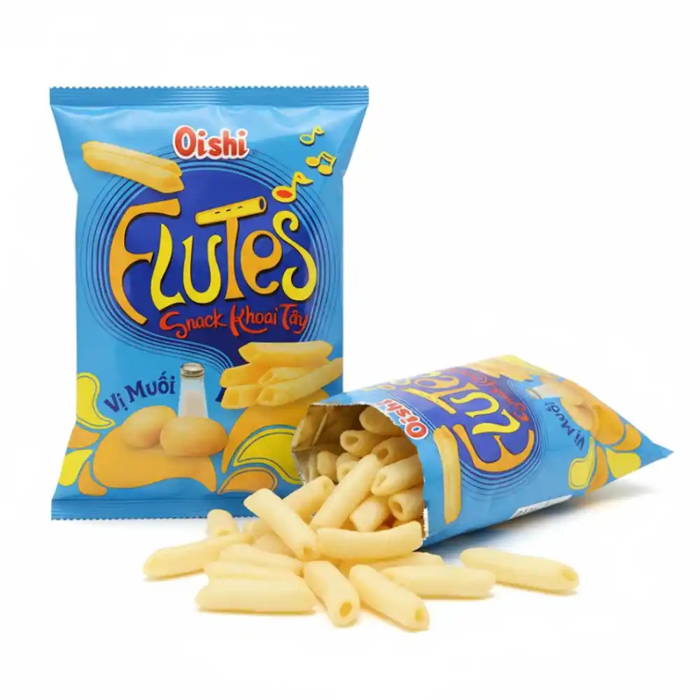 Snack khoai tây Oishi vị muối gói 34g