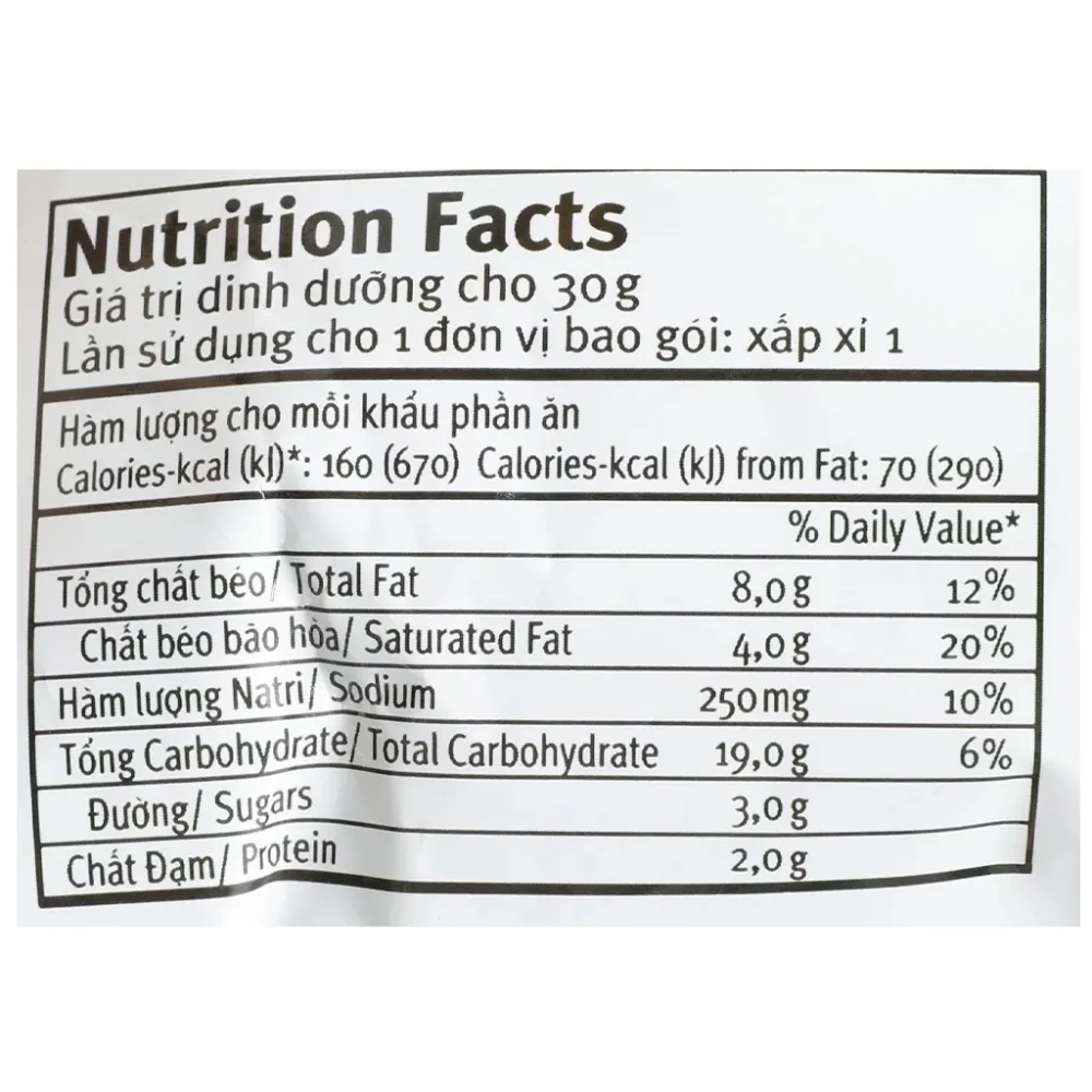 Snack Poca vị gà quay da giòn gói 30g