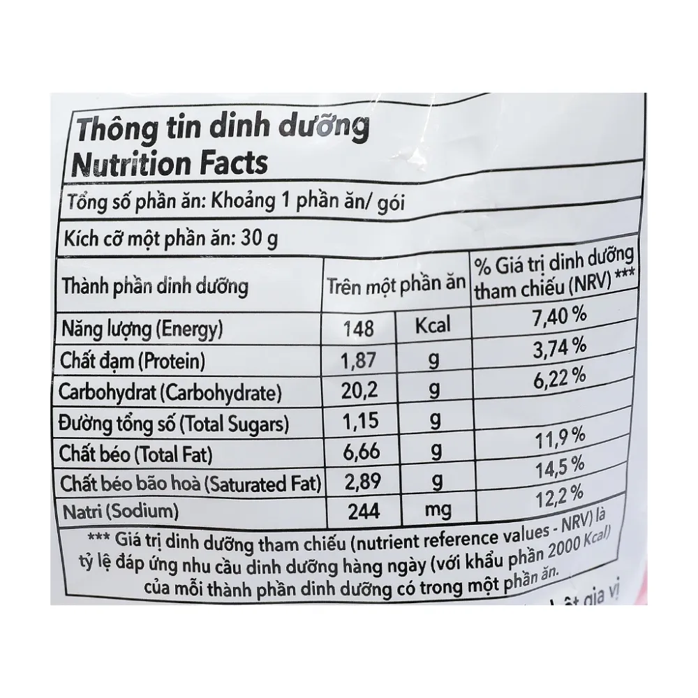Snack Poca vị tôm hùm nướng gói 32g