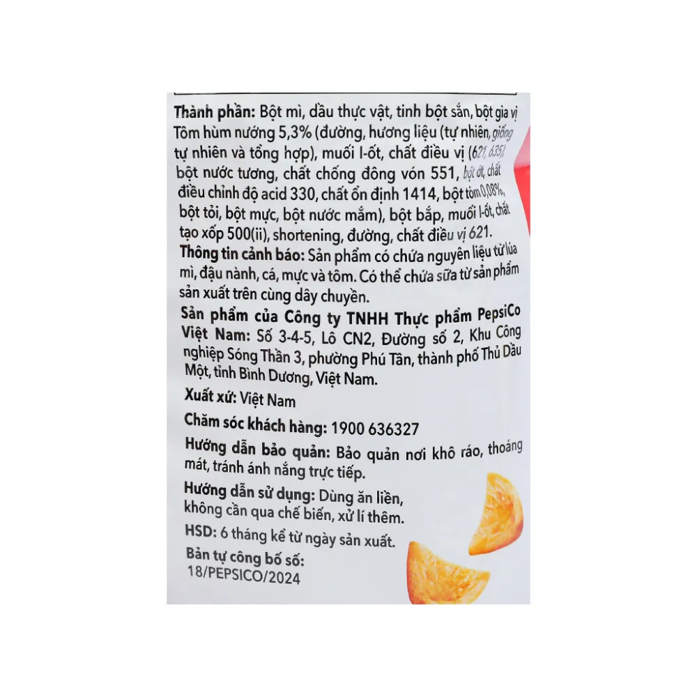 Snack Poca vị tôm hùm nướng gói 32g