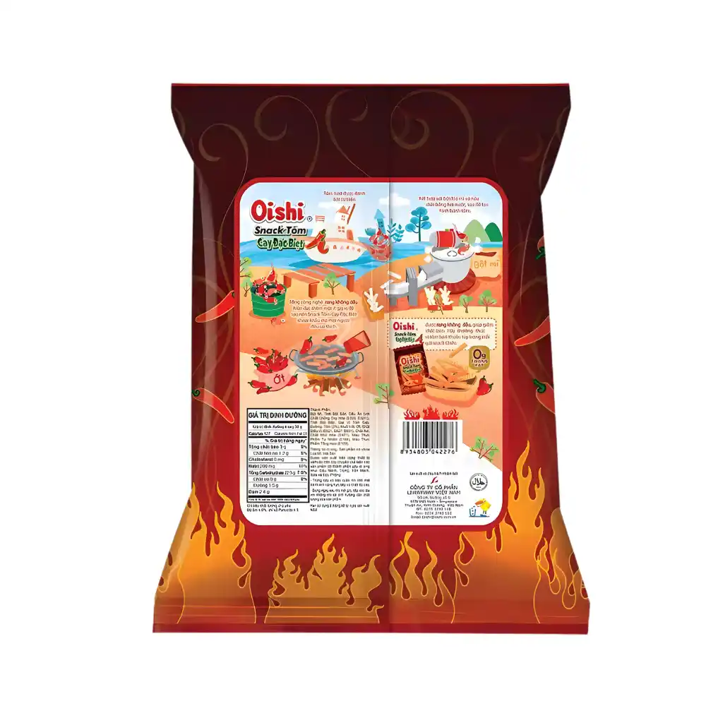 Snack tôm cay đặc biệt Oishi gói 110g