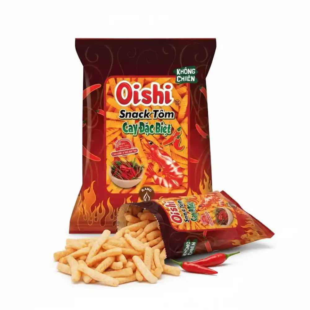 Snack tôm cay đặc biệt Oishi gói 34g