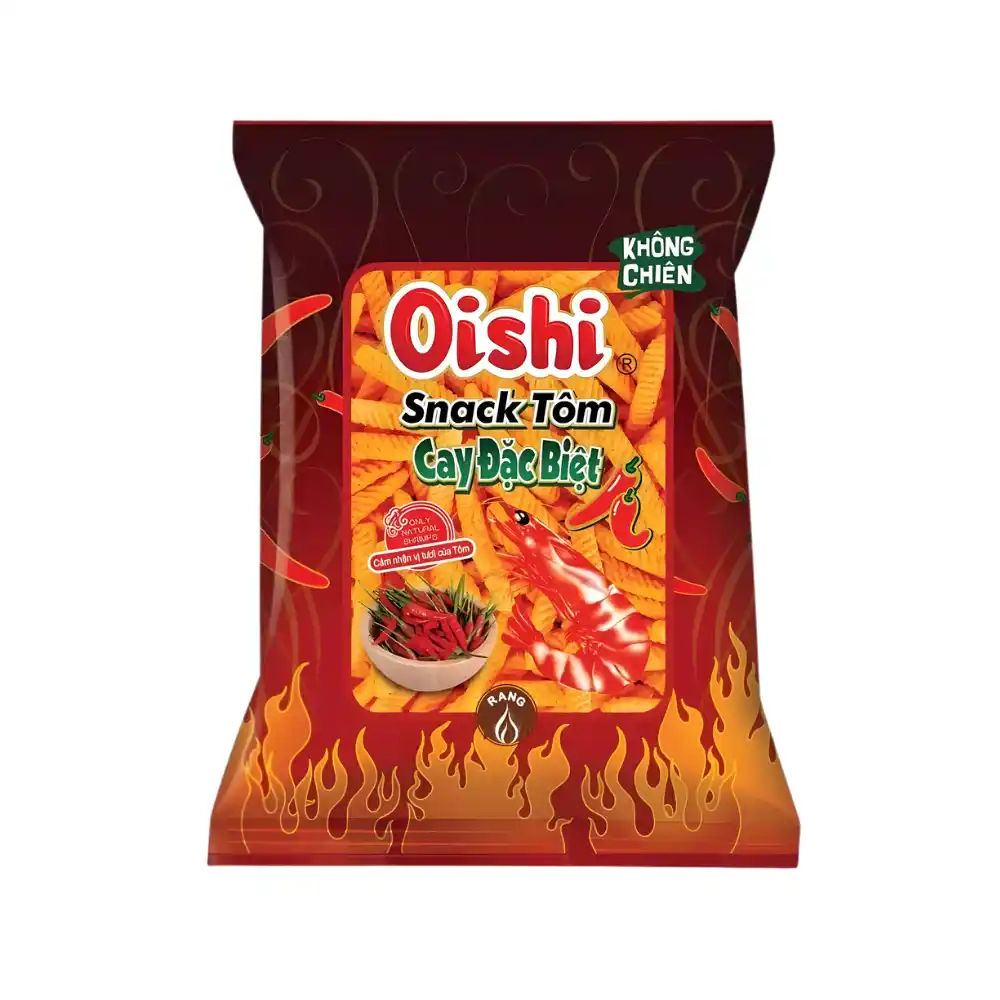 Snack tôm cay đặc biệt Oishi gói 34g