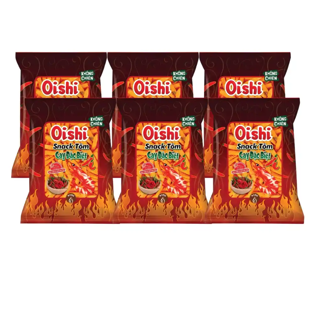 Snack tôm cay đặc biệt Oishi gói 34g