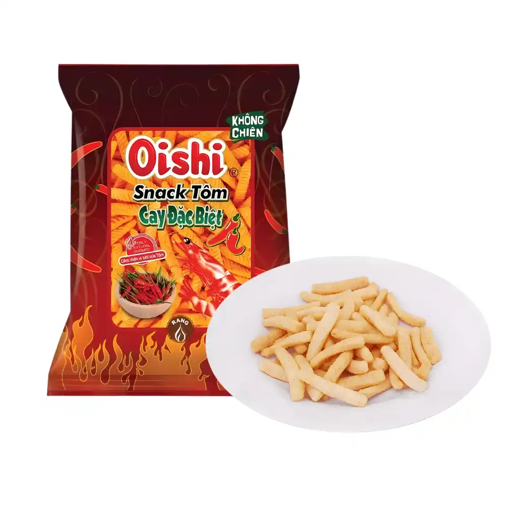 Snack tôm cay đặc biệt Oishi gói 34g