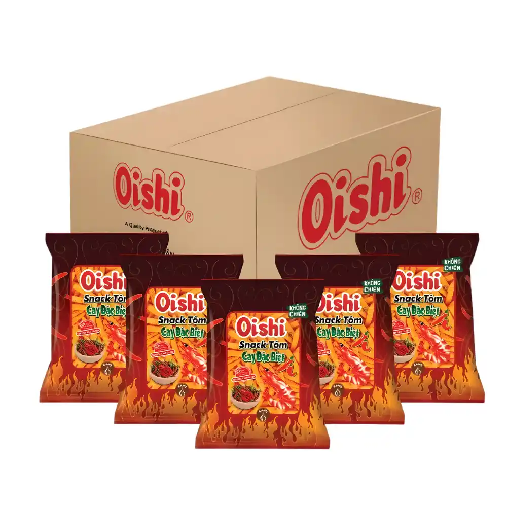Snack tôm cay đặc biệt Oishi gói 34g
