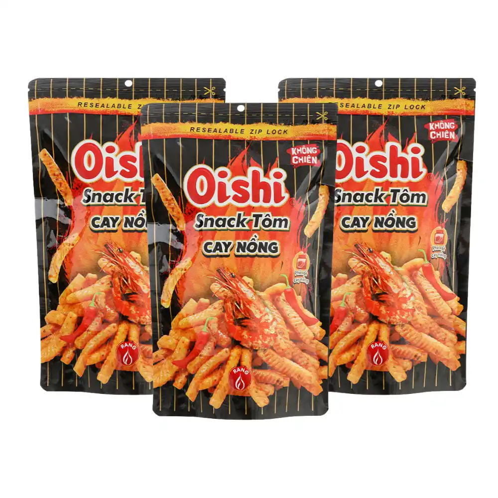 Snack tôm cay nồng Oishi gói 70g