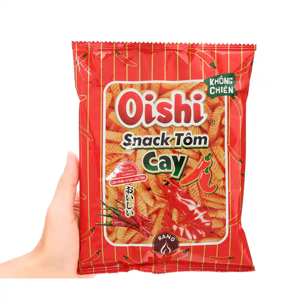 Snack tôm cay Oishi gói 34g
