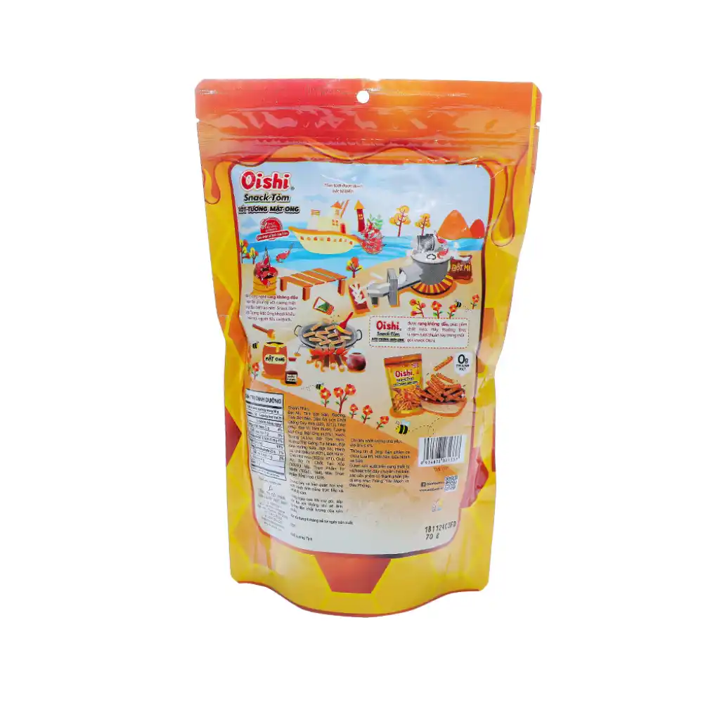 Snack tôm xốt tương mật ong Oishi gói 70g