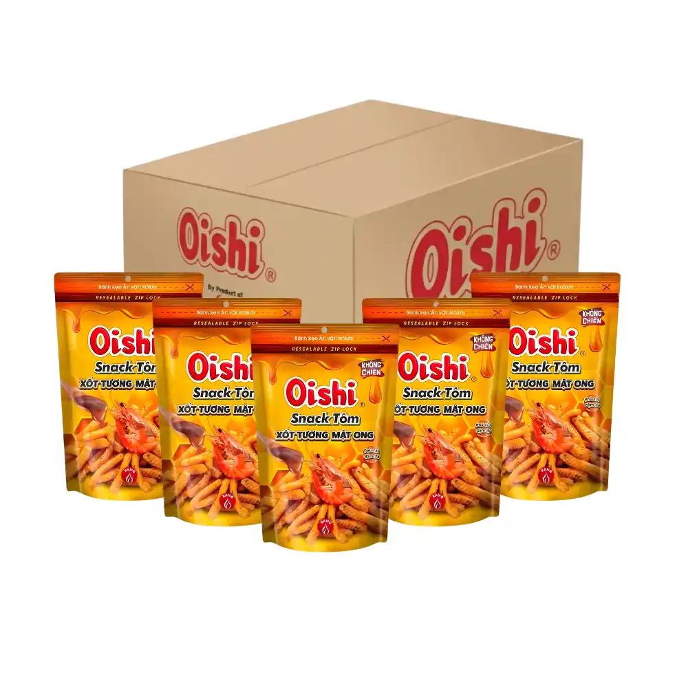 Snack tôm xốt tương mật ong Oishi gói 70g