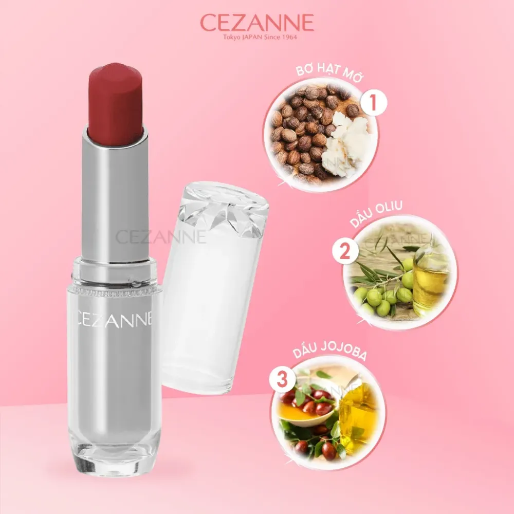 Son bóng dưỡng ẩm Cezanne 3.2g