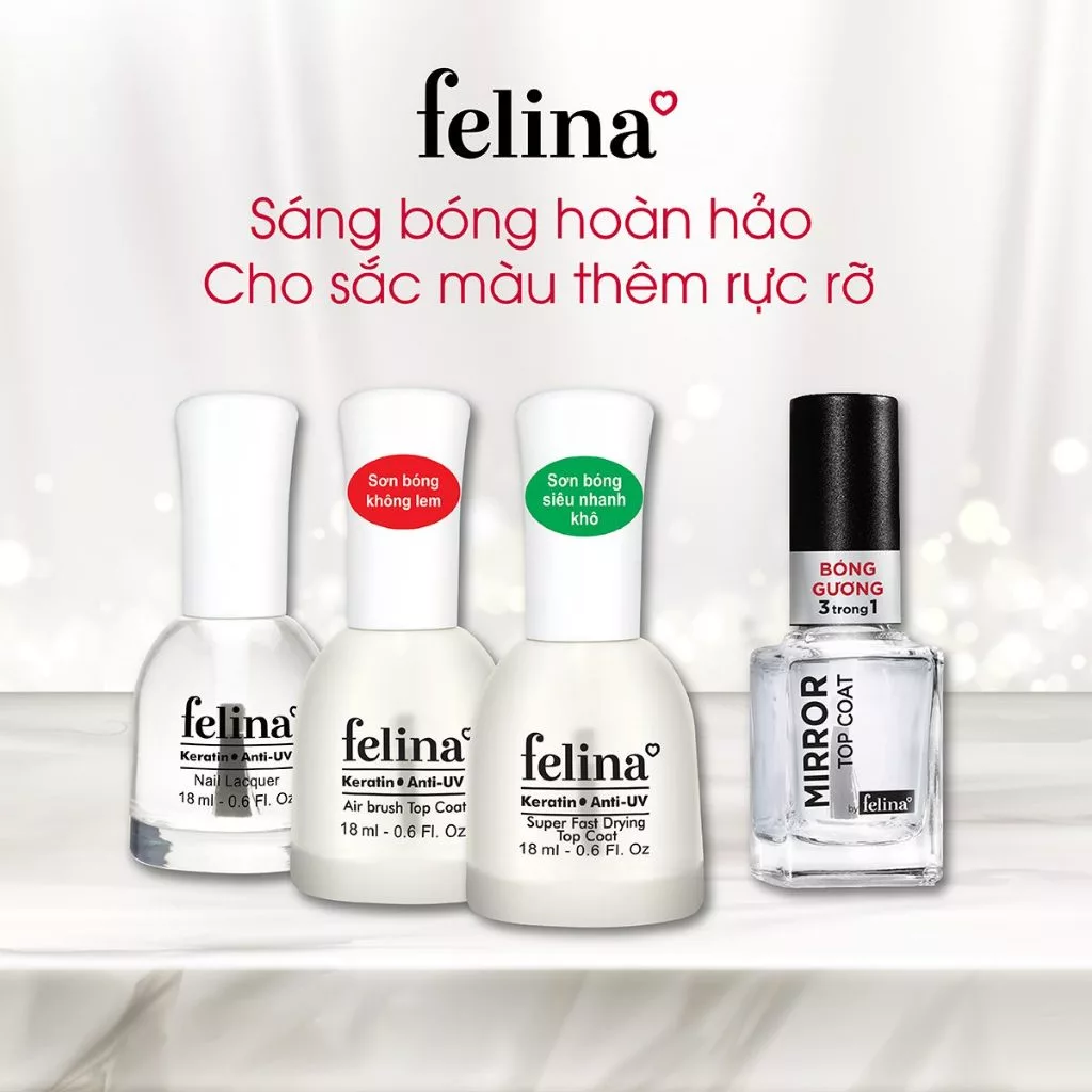 Sơn bóng Felina siêu nhanh khô CB007 18ml
