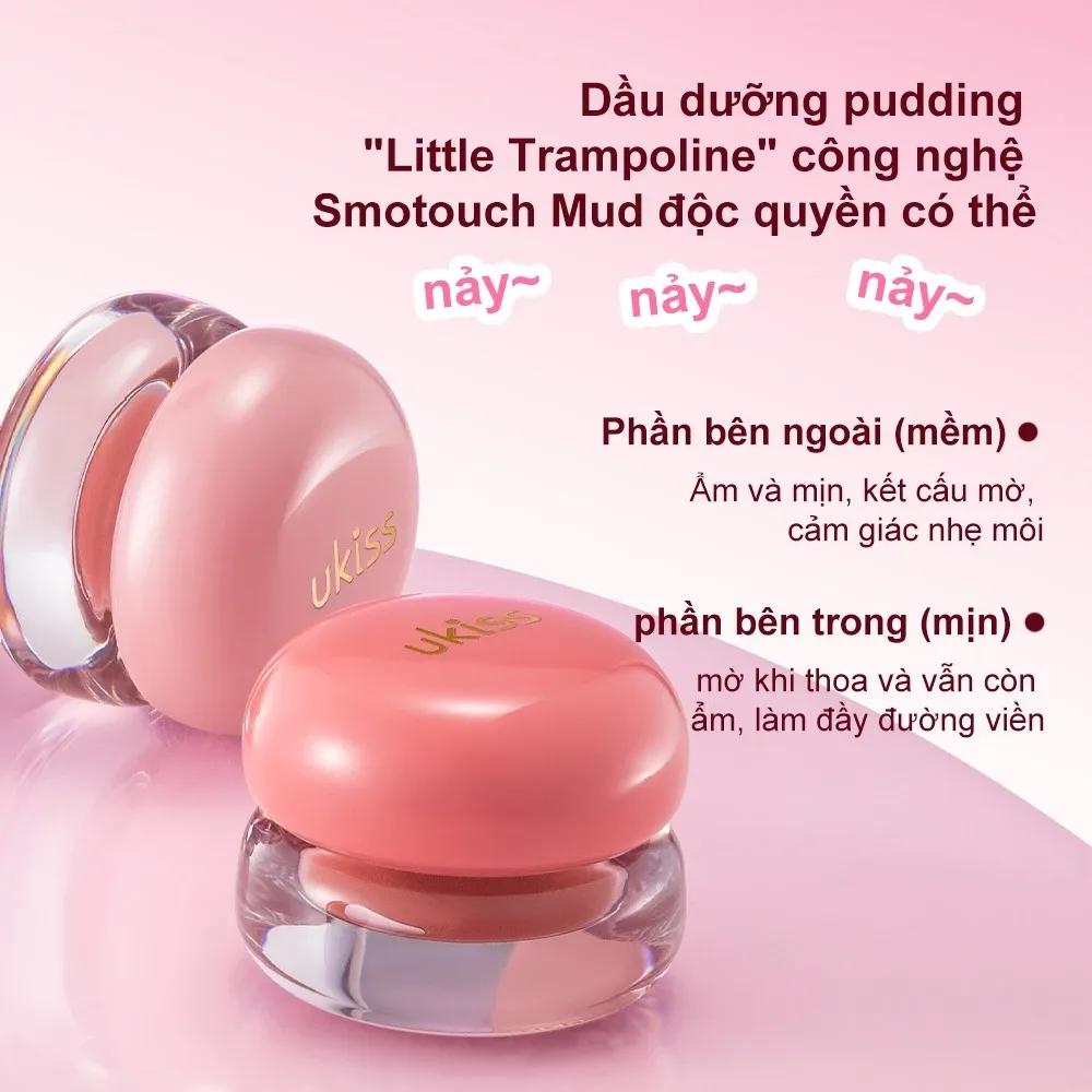 Son bùn Ukiss Pudding Lip 4.2g (nhiều màu)