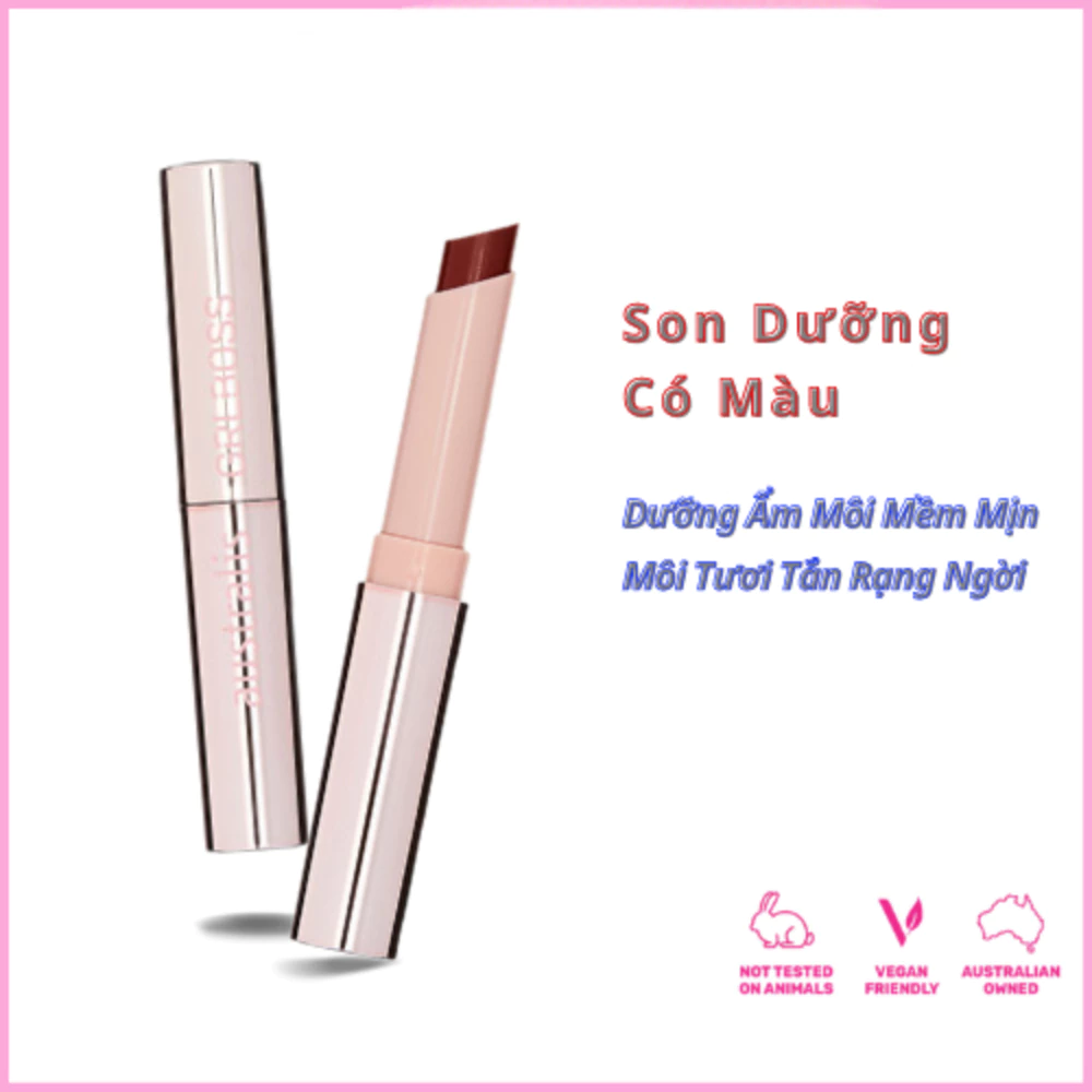 Son dưỡng có màu Australis cấp ẩm màu #Rich #Foxy #Fling #Silk #Lush 1.4g