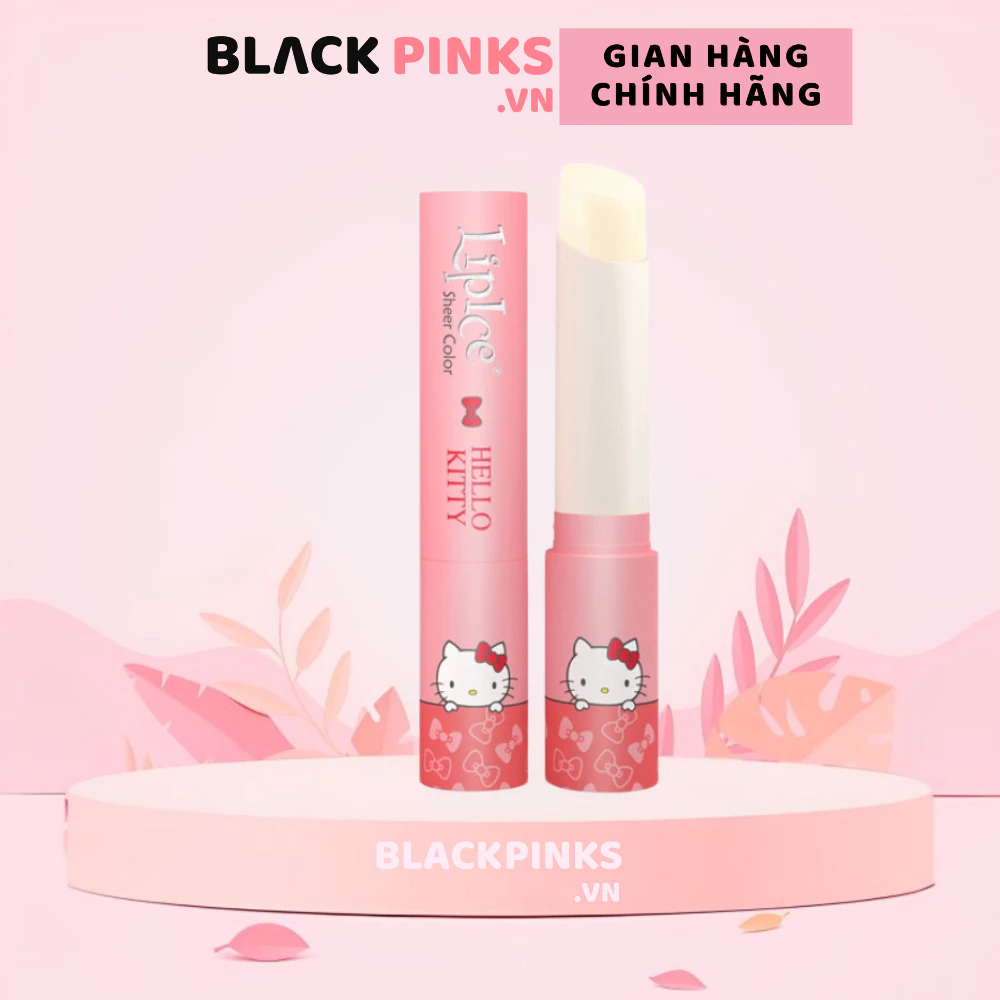 Son dưỡng LipIce Hello Kitty Red hương hoa anh đào, đỏ mọng/Ardent hương mochi dâu, hồng tự nhiên 2.4g