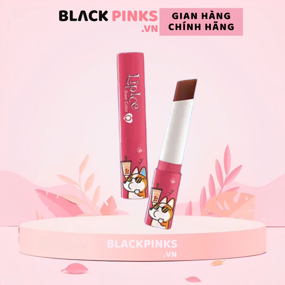 Son dưỡng LipIce hương trà dâu, màu đỏ cam/trà sữa màu hồng cam dất 2.4g