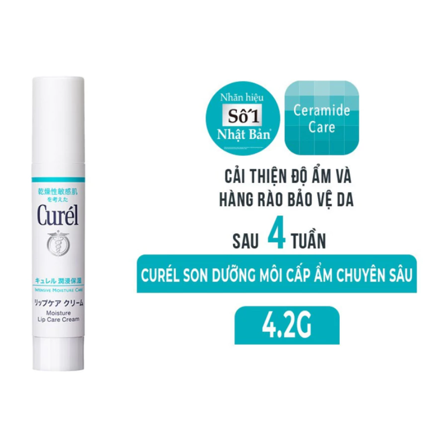 Son dưỡng môi Curél cấp ẩm chuyên sâu không màu 4.2g