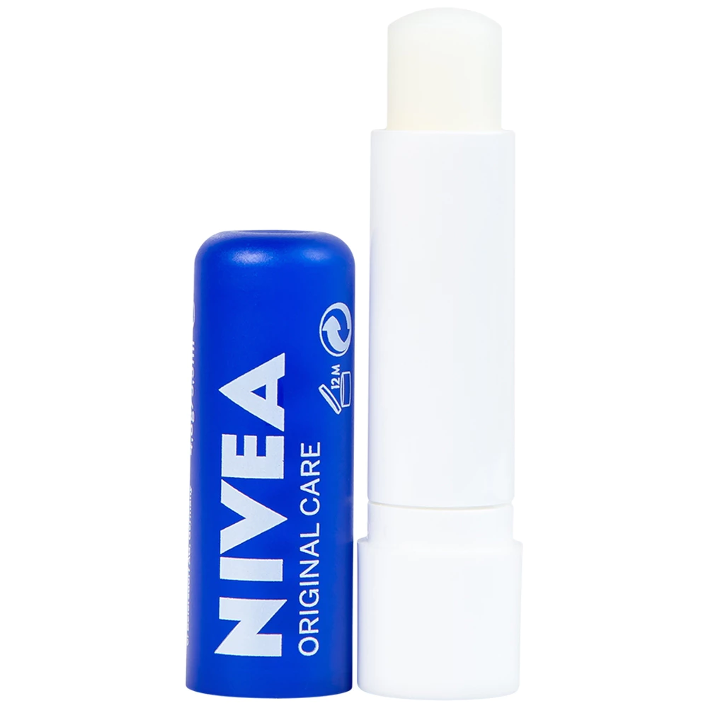 Son dưỡng môi Nivea chuyên sâu / hương đào /hương dâu 4.8g