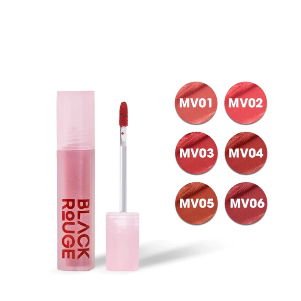 Son kem Black Rouge MV01 Peach Pudding /MV02 Strawberry Mochi /MV04 Best Cinnamon /MV05 Dried Persimmon/MV06 Bean Jam 4g