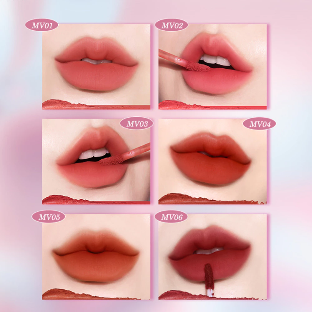 Son kem Black Rouge MV01 Peach Pudding /MV02 Strawberry Mochi /MV04 Best Cinnamon /MV05 Dried Persimmon/MV06 Bean Jam 4g