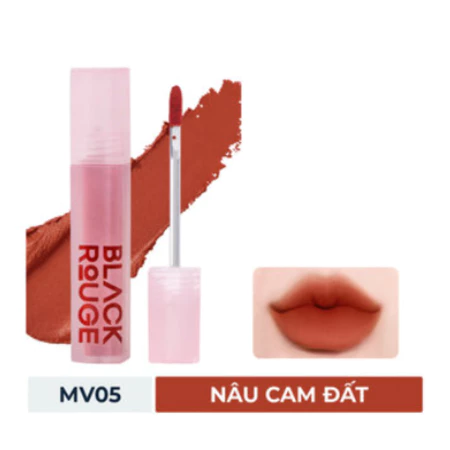 Son kem Black Rouge MV01 Peach Pudding /MV02 Strawberry Mochi /MV04 Best Cinnamon /MV05 Dried Persimmon/MV06 Bean Jam 4g