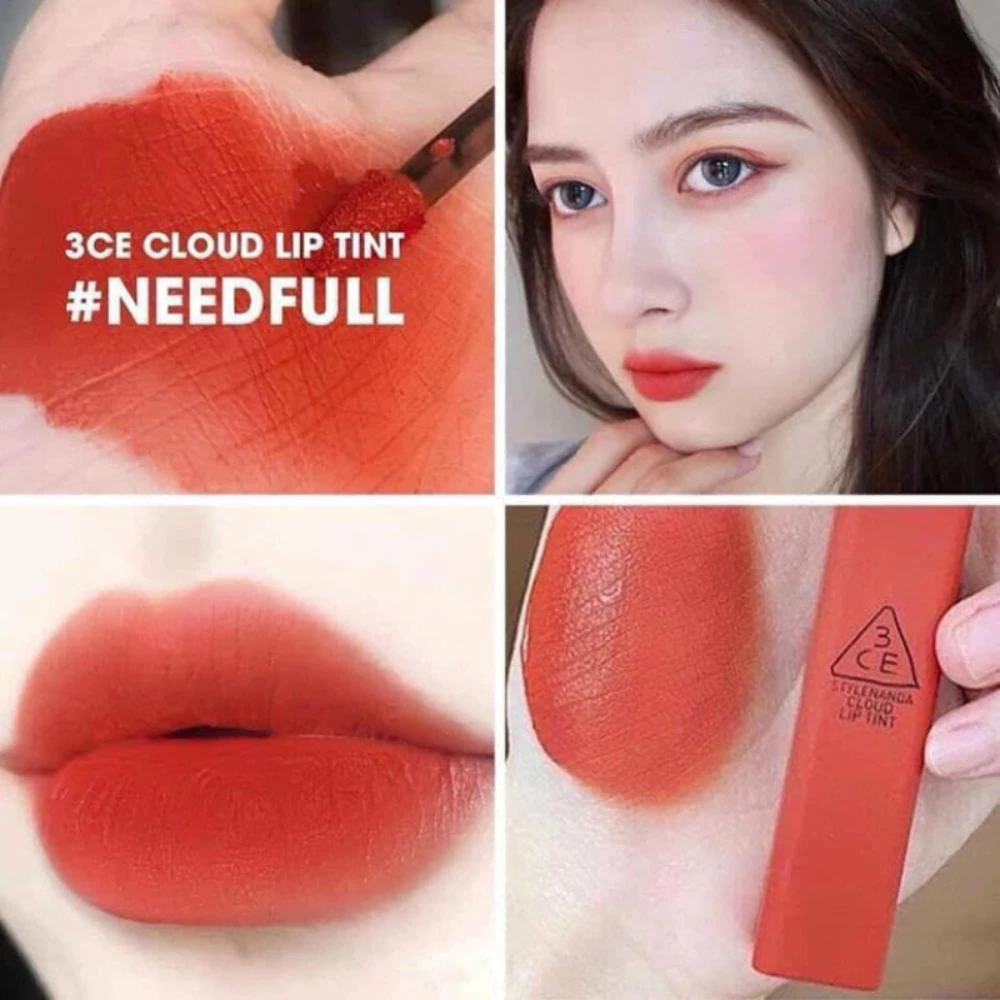 Son kem lì 3CE mịn nhẹ Peach Tease/Needful /Macaron Red/Immanence/Live A Little 4g